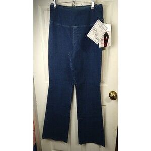 Woman With Control 10T Blue Denim Pullon High Rise Tummy Control Blu-tec Casual